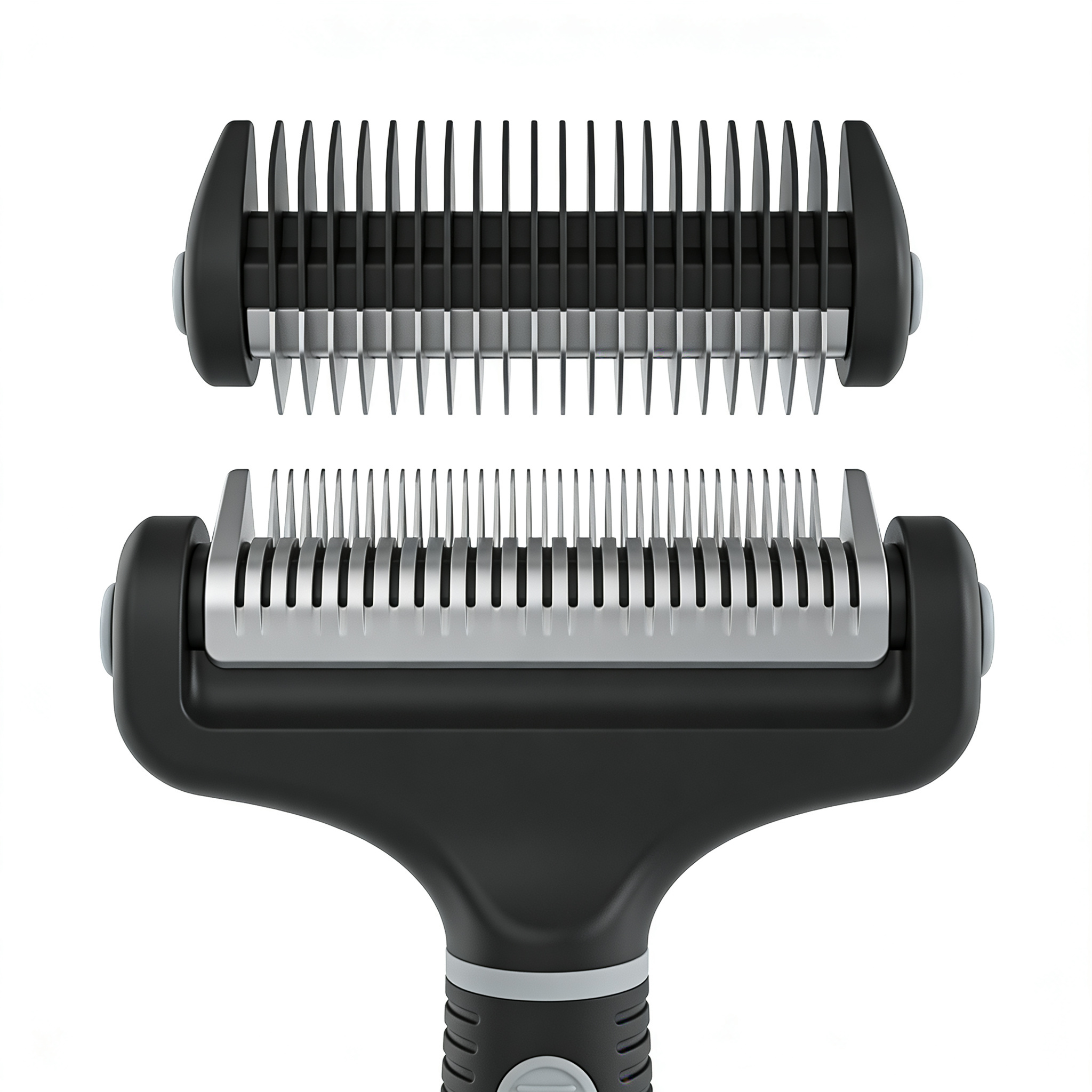 JovanPet 2 in 1 Dematting and Deshedding Rake, Dual Head Dog Grooming Tool with Wide Tooth Dematting Rake and Fine Deshedding Rake, Detangler Comb for Thick Double and Long Dog Coat